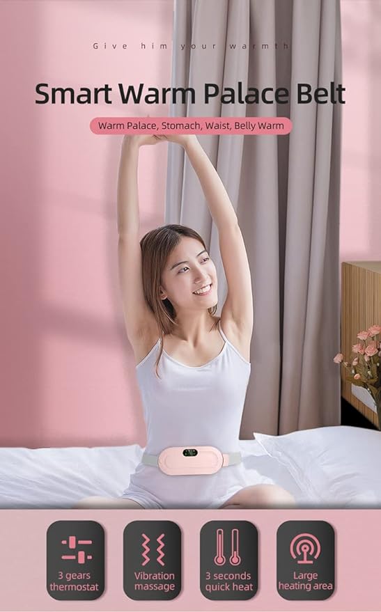 "FlowCare™ Period Relief Belt – Smart Comfort for Menstrual Cramp Relief"